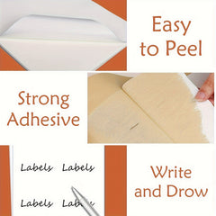 Full Sheet Matte Sticker Labels 8.5x11 for Laser & Inkjet Printer
