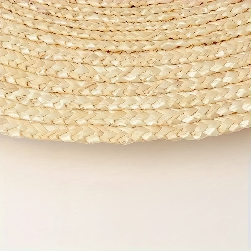 Straw Fedora Hat Wide Brim Breathable Hat Farmer Straw Sun Hat