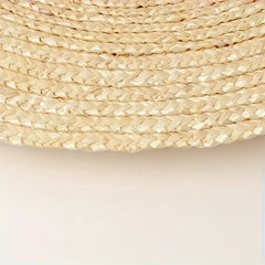 Straw Fedora Hat Wide Brim Breathable Hat Farmer Straw Sun Hat