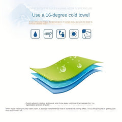 Ice Silk Sports Towel - Quick Drying & Sweat Absorbing