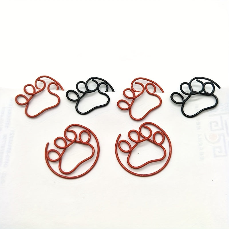 24pcs Feet Palm Crank Pins Paper Clips Bookmark Clips Office Learning Stationery