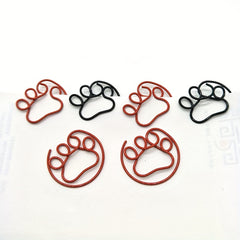 24pcs Feet Palm Crank Pins Paper Clips Bookmark Clips Office Learning Stationery