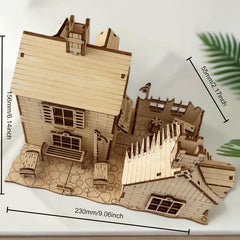 3D Wooden Puzzle Peace Series Village Scene Easy to Assemble
