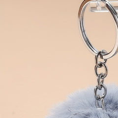 Plush Ball Keychain Pendant Key Hanging Bag Key Chain
