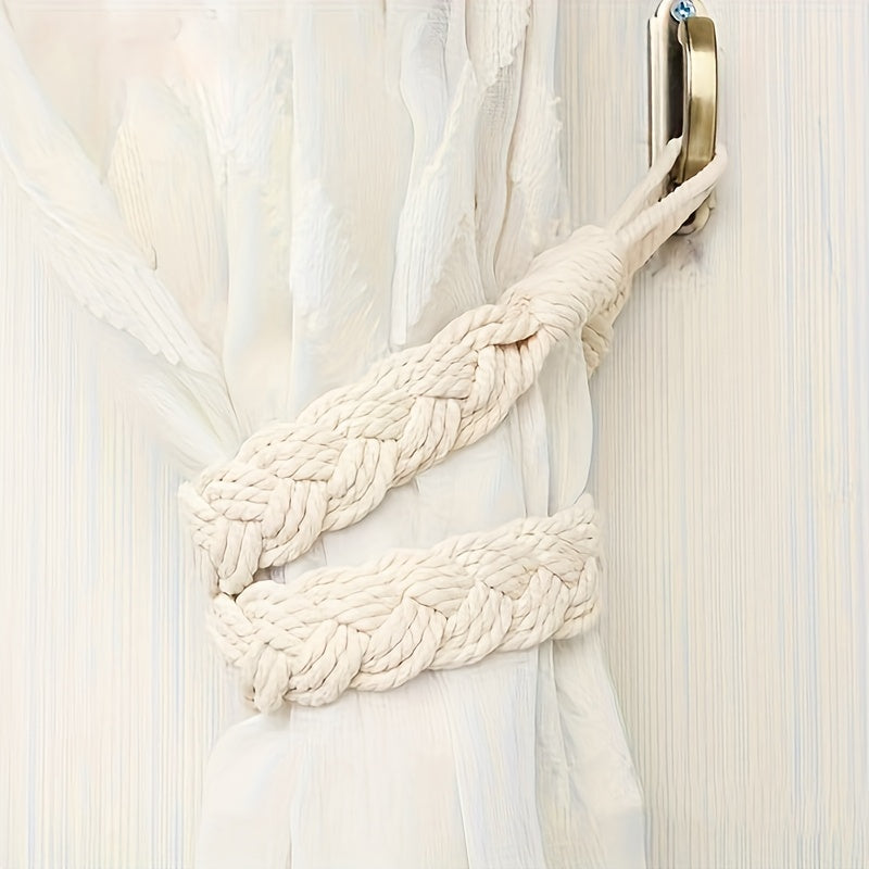 Bohemian Handwoven Twist Curtain Tieback