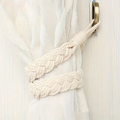 Bohemian Handwoven Twist Curtain Tieback