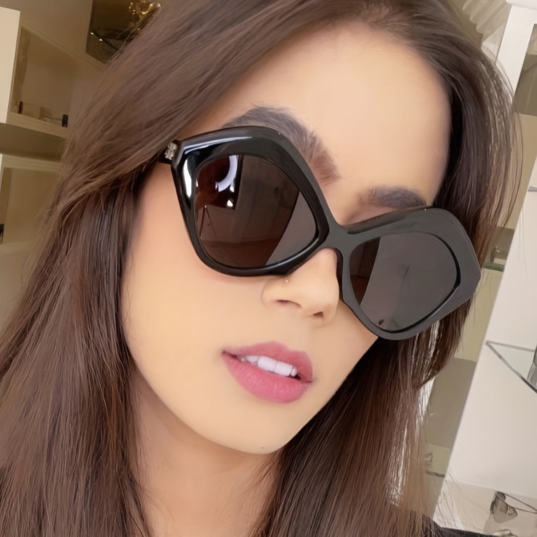 Y2K Rhombus Sunglasses Mod Gradient Anti Glare UV400