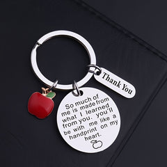 Metal Keychain Keyring Teacher's Gift Christmas Gift