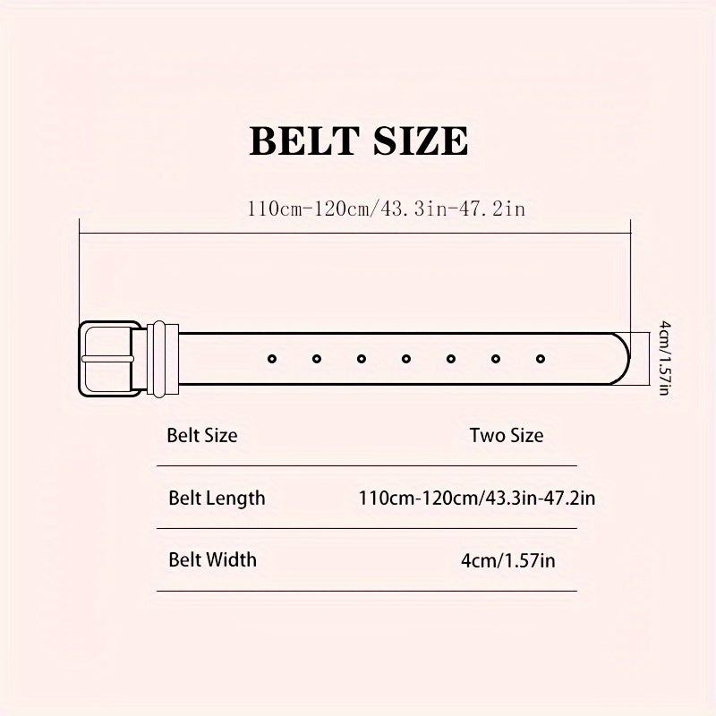 Men's Pin Buckle Heavy Duty Belt