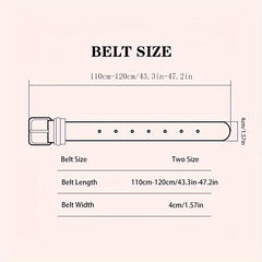 Men's Pin Buckle Heavy Duty Belt