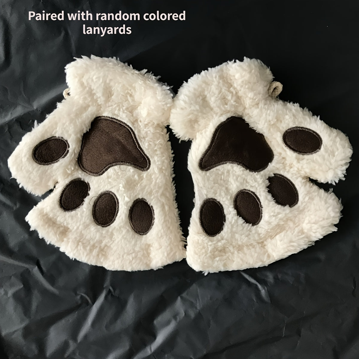 Cartoon Cat Paw Warm Gloves for Outdoor Sports