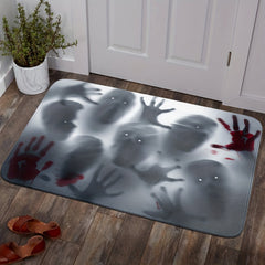 Horror Man Shadow Runner Rug Non-slip Halloween Decoration Mat