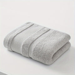 Soft Absorbent Gray Bathroom Towel Set 13x29.5in - Face Hand Body Washing