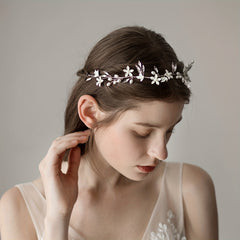 Faux Pearl Crystal Head Piece Bridal Wedding Hair Accessories