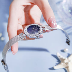 Alloy Small Circular Dial Quartz Watch