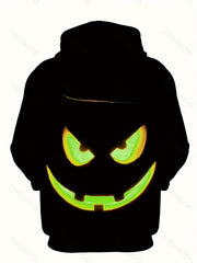 Halloween Pumpkin Pattern Print Hoodies For Men