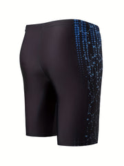 Solid Classic Men's Boxer Swimming Trunks Beach Shorts Board Shorts