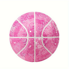 Cashew Flower No 7 Basketball with Pump for Indoor and Outdoor Competition