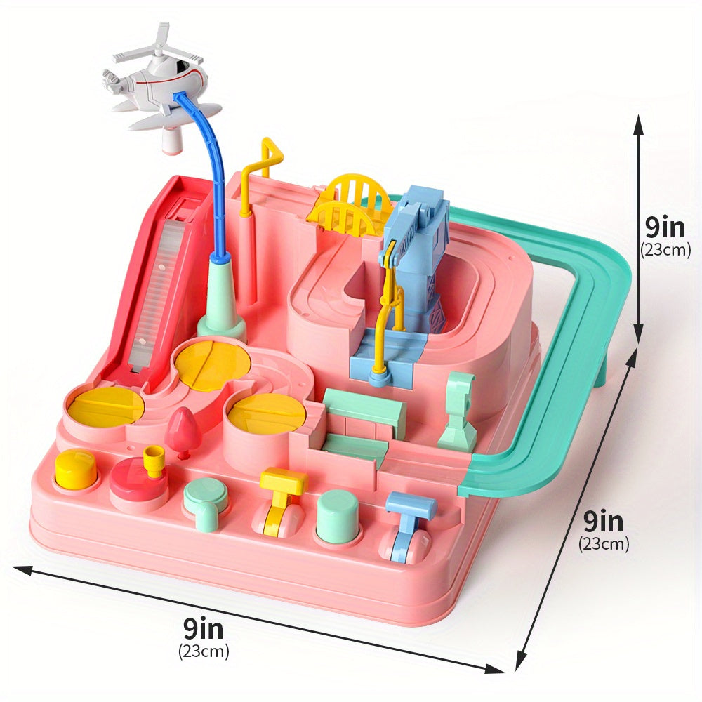 Kids Race Track Girls Toy Car Rescue Adventure Toys For Boys Age 3