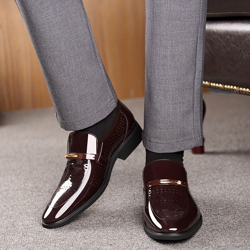 Men's Slip On Dress Shoes Breathable Smart Casual Outdoor Walking Shoes