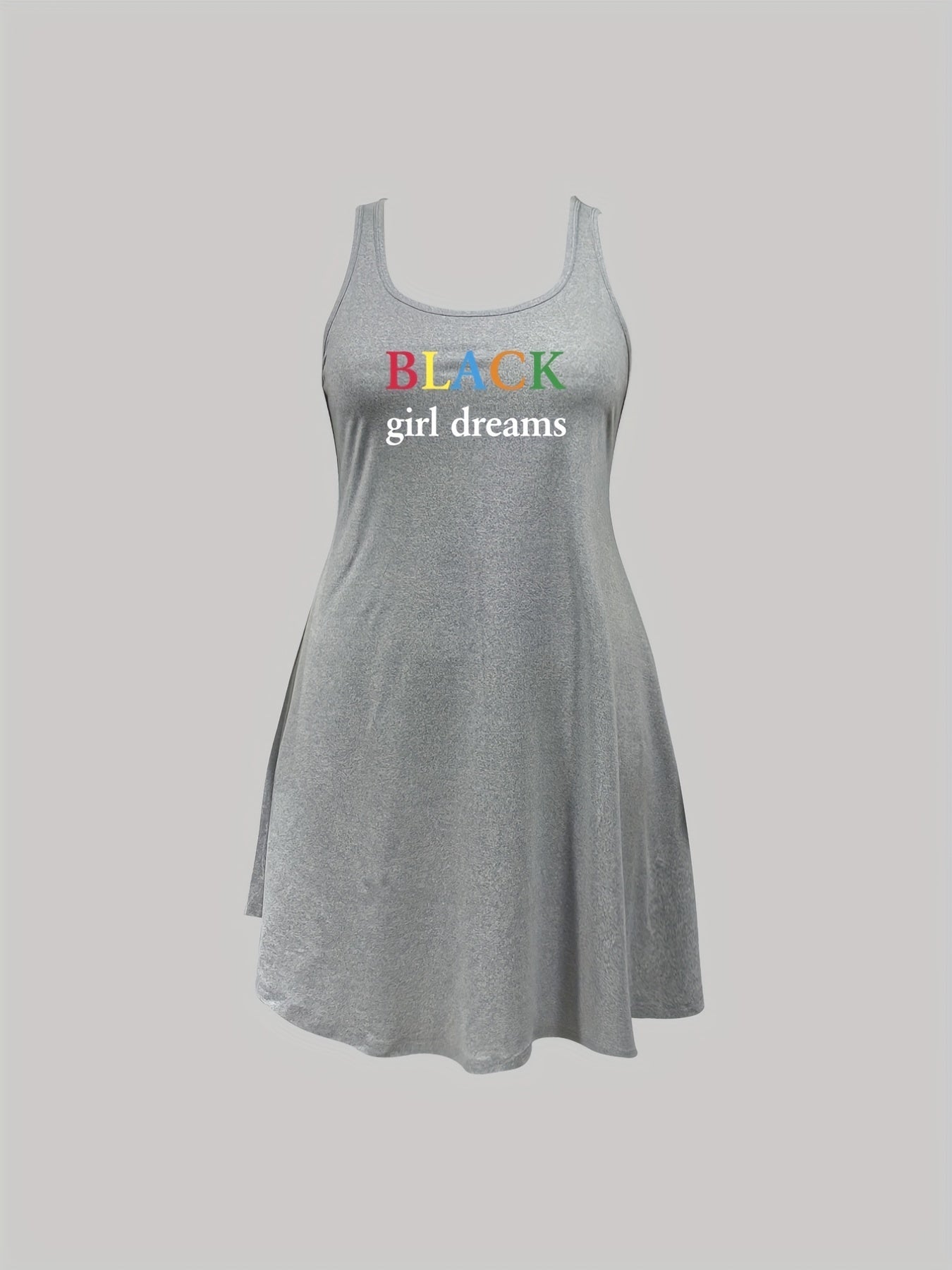 Women's Letter Print Tank Sleep Dress