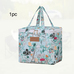 Large Capacity Insulated Cooler Bag Lunch Tote Aluminum Foil Lining