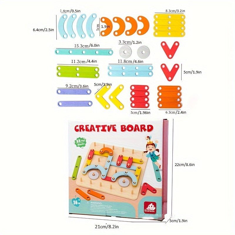 Montessori Letter Number Building Blocks Shape Matching Toys