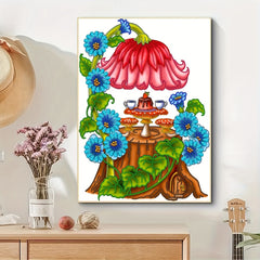 Flower Diamond Painting Kit - DIY Special Shape Crystal Art