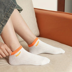 5 Pairs Fruit Print Socks Low Cut Ankle Socks Women's Stockings & Hosiery