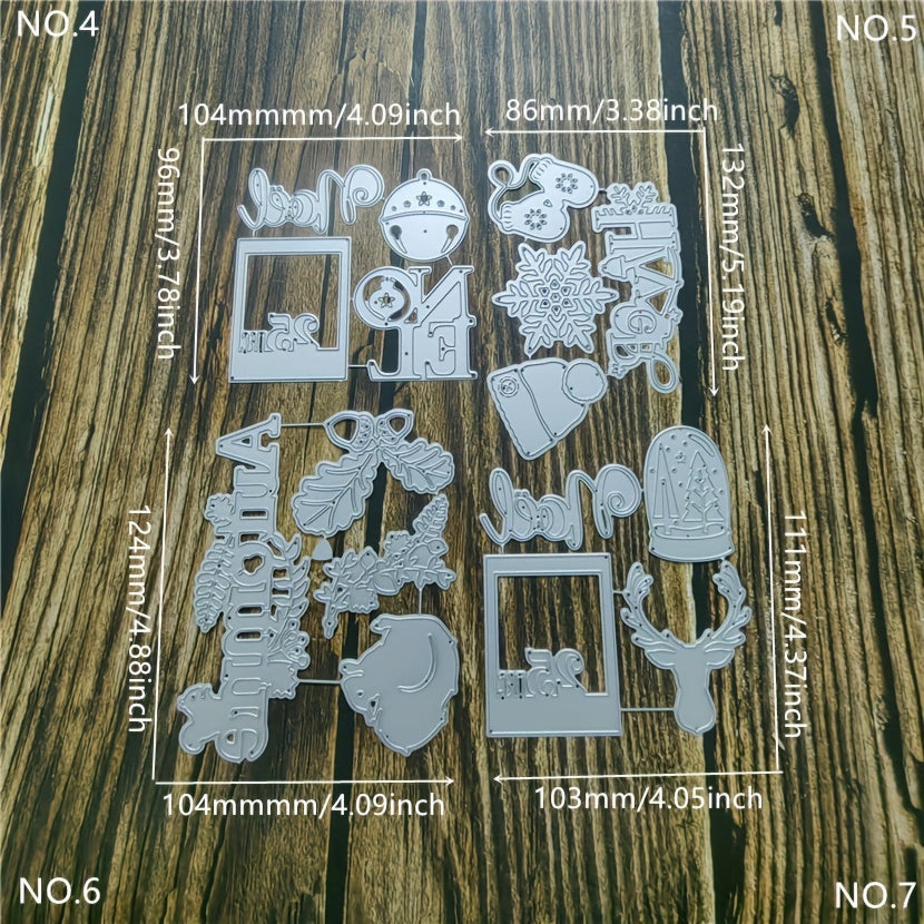 Christmas Snowflakes Squirrels Metal Cutting Dies