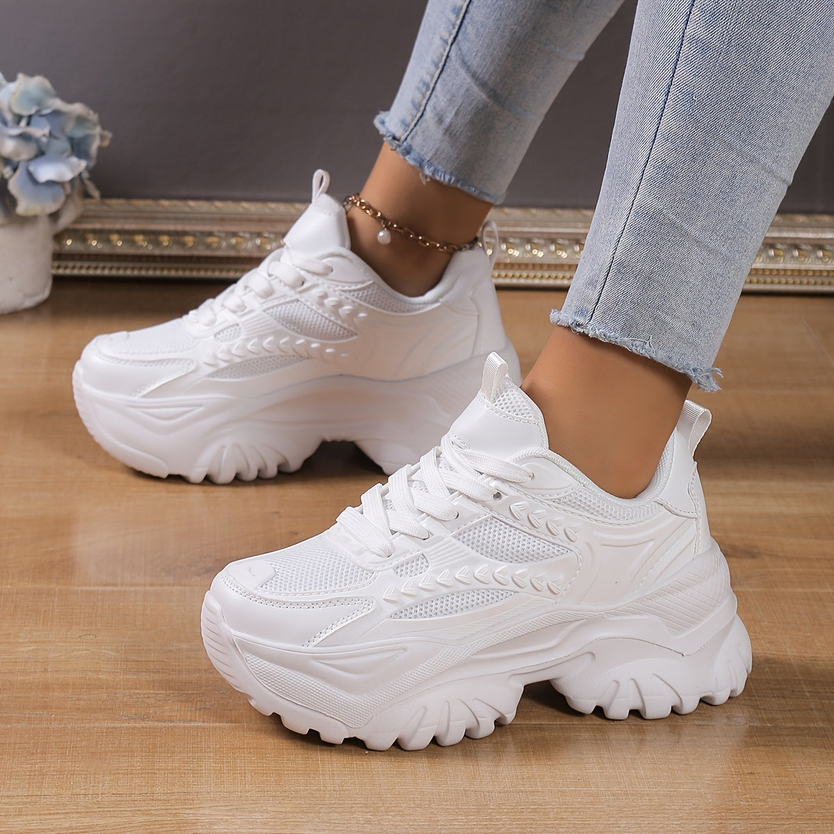 Lightweight Heighten Non Slip Chunky Sneakers