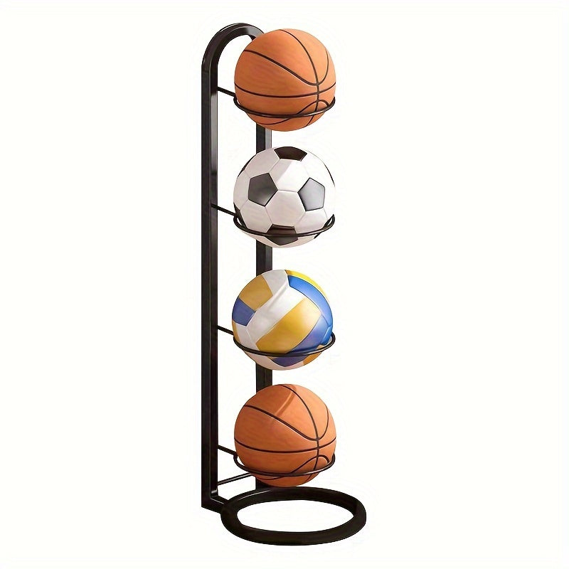 Carbon Steel Ball Storage Rack Basketball Display Stand