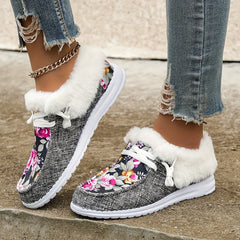 Women's Floral Print Non slip Casual Sneakers Low Top Sport Shoes