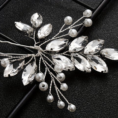 Bridal Hairpin Faux Pearl Rhinestone U shaped Hairpin Vintage