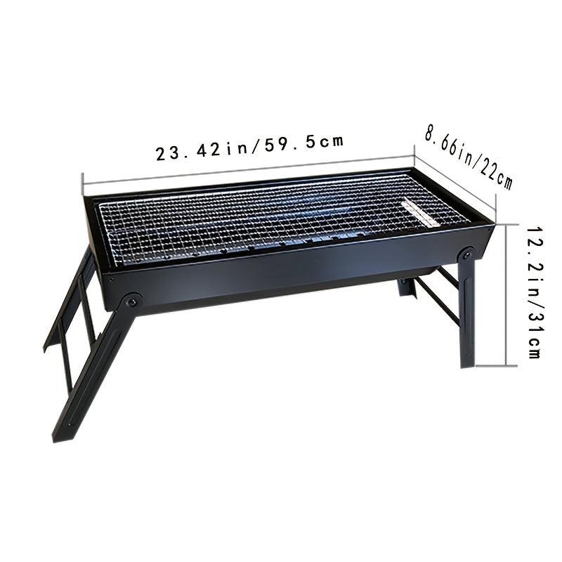 Portable Charcoal Grill Folding BBQ Grill for Camping Hiking Picnics