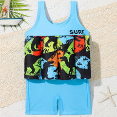 Cartoon Boys Buoyancy Swimsuit Elastic Swimming Beach Outfit