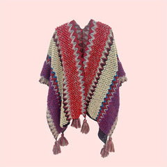 Boho Tassel Shawl Blanket Scarf Wrap Cape Windproof Poncho