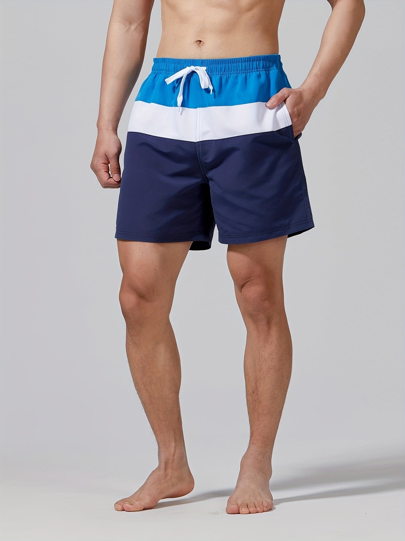Men's Casual Block Shorts for Summer