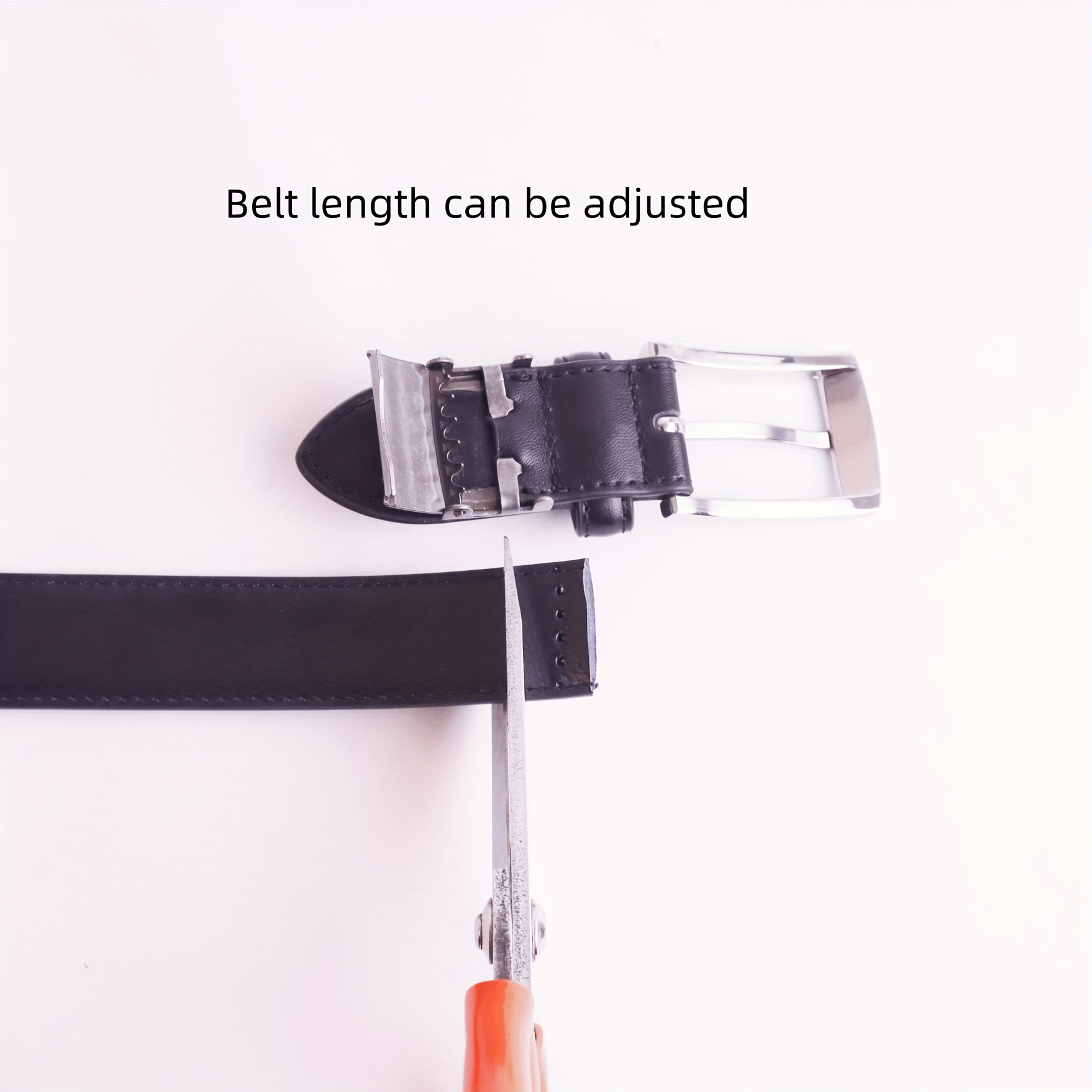 Square Buckle Leather Business Suit Belt Gift