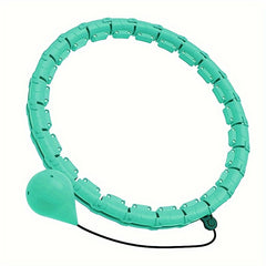 24 Sections Pilates Hoop w/ Weighted Ball - Portable Detachable Exercise Ring