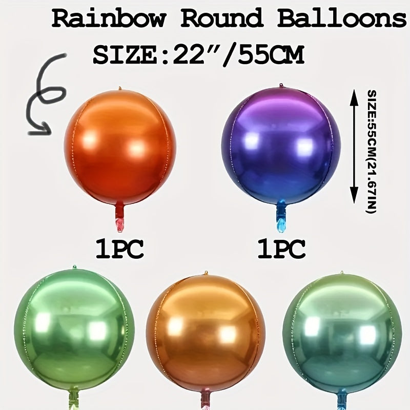 5pcs Gradient Foil Balloons Wedding Birthday Christmas Decor