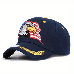 Eagle Embroidered Camouflage Baseball Cap