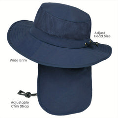 Teen Casual Sun Hat with Wide Brim and Neck Flap