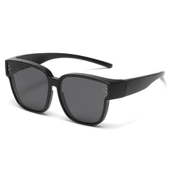 LJGOOD HD Polarized Sunglasses Myopia Driving Set Mirror