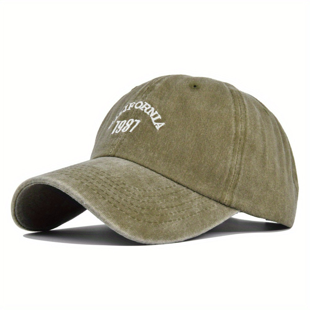 Casual Sunscreen Embroidered Baseball Cap Retro Sun Visor Hat