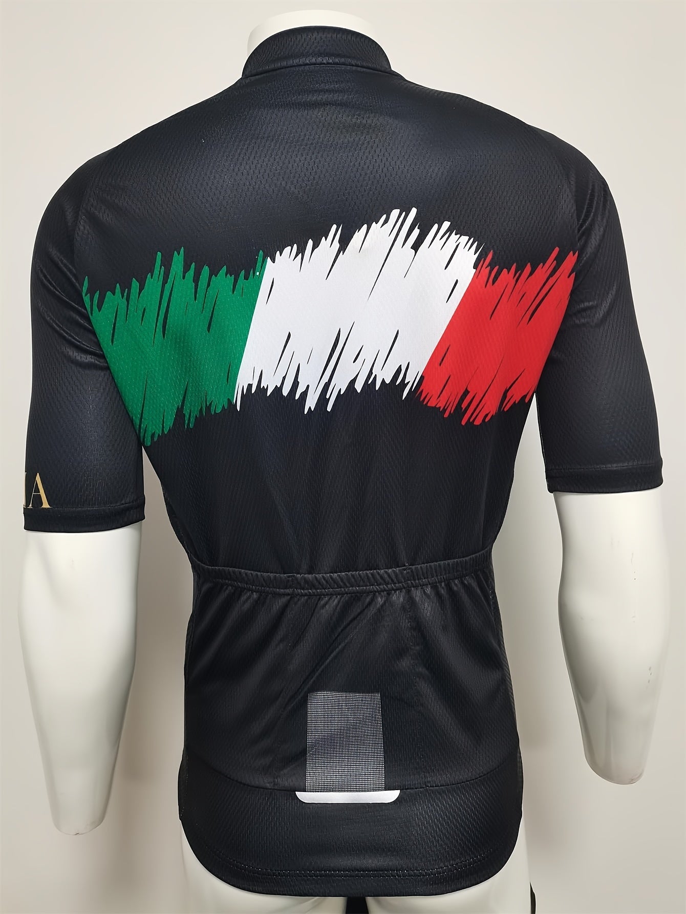 Abstract Flag Pattern Men's Cycling Jersey - Long Sleeve Sportswear