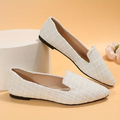 Women's Pointed Toe Ballet Flats Soft Sole Slip On Shoes