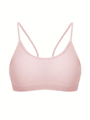 Comfy Ribbed Wireless Bra for Women