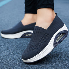Women's Breathable Height Increased Slip-On Sneakers