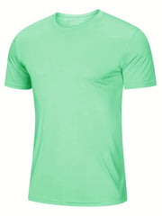 Men's Sun Protection Breathable Sports T-Shirt for Outdoor Activities